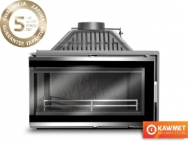 Камінна топка KAWMET W16 з лівим боковим склом без рами (13,5 kW)