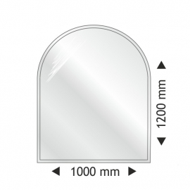 Скляна основа півкругла 1000x1200mm
