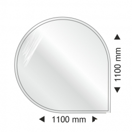 Скляна основа капелька 1100x1100mm
