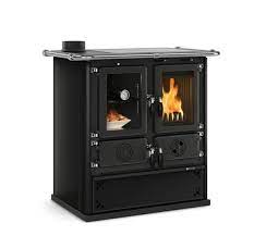 Чавунна піч-камін LA NORDICA ROSETTA Sinistra BII STEEL Black (арт. 7013136) з конфорками та духовкой. 