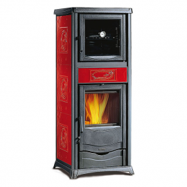 Чавунна піч з духовкою LA NORDICA ROSSELLA PLUS FORNO EVO Liberty Bordeaux (7112380)