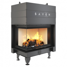 Камінна топка SAVEN Energy кутова ліва Up 75х50х47L (15,1 kW) ECO