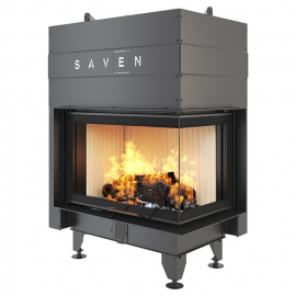 Камінна топка SAVEN Energy кутова права Up 75х50х47R (15,1 kW) ECO 