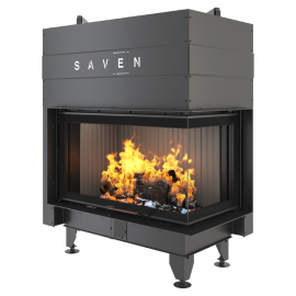 Камінна топка SAVEN Energy кутова права Up 85х50х47R Black(17,0 kW) ECO 