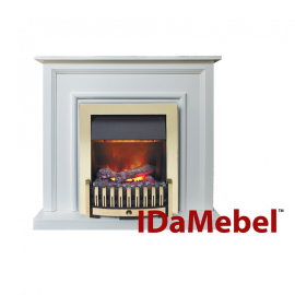 Камінокомплект Dimplex IDaMebel Adele Білий Danville Antic Brass