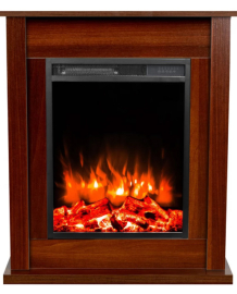 Камінокомплект Aflamo POKER Горіх + LED 50