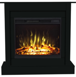 Камінокомплект Aflamo VIGO Чорний + LED 60