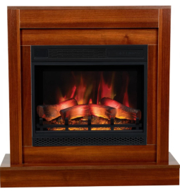 Камінокомплект Aflamo VIGO Горіх + LED 60 3D