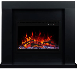 Камінокомплект Aflamo Jolo Чорний + 3D 60x60