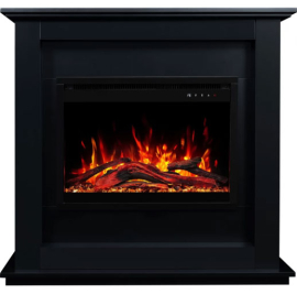 Камінокомплект Aflamo Sund Чорний + 3D 60x60