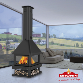 Дизайнерський Камін  чавуний Bronpi HUELVA 