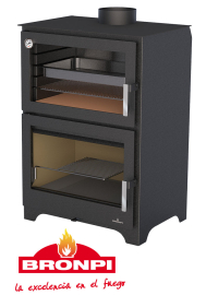 Сталева піч Bronpi MURANO (з духовкою)