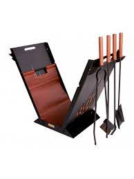 Набір для каміна "Вогонь" + натуральна шкіра