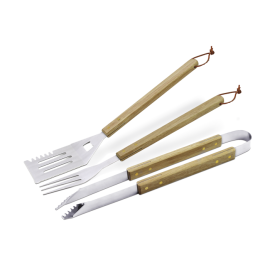  Набір приладдя для гриля з дерев'яними ручками 