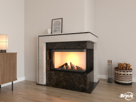 Під кутова камінна товка Браво "Каунас"