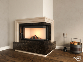 Під кутова камінна товка Браво "Вільнюс"