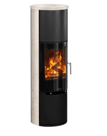Color Stove H2 BLACK STEEL LIMESTONE