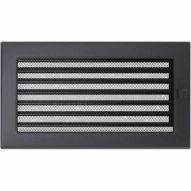 Вентиляційна решітка для каміна Kratki 22*30 графіт з/ж