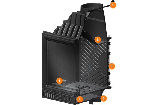 Камінна топка KAWMET W8 (17.5 kW) EKO